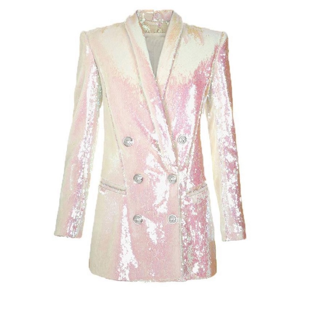 The "Pearl" Sequin Long Tail Blazer